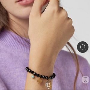 Pre loved bracelet in sterling silver with four-leaf clover in silver vermeil